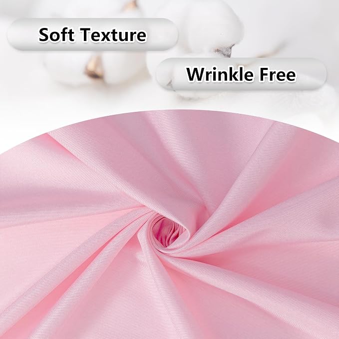 Pink Backdrop Curtain for Parties Baby Shower Pink Photo Curtains - Image 7