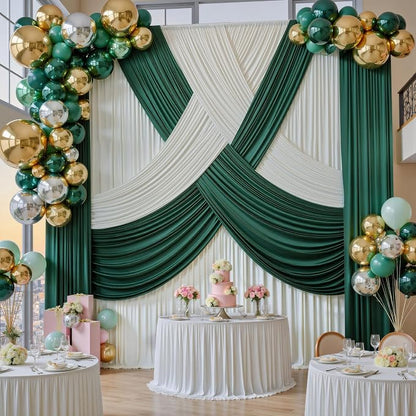 20ft x 15ft Ivory Backdrop Curtains - Image 5