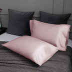 TELUS Pillow Cases Standard Size 2 Pack, Bamboo Rayon & Lyocell Pillowcase with Envelope Closure, Cooling Breathable Pillow Cover for Hot Sleeper & Night Sweats, 20x26 inch, Light Pink