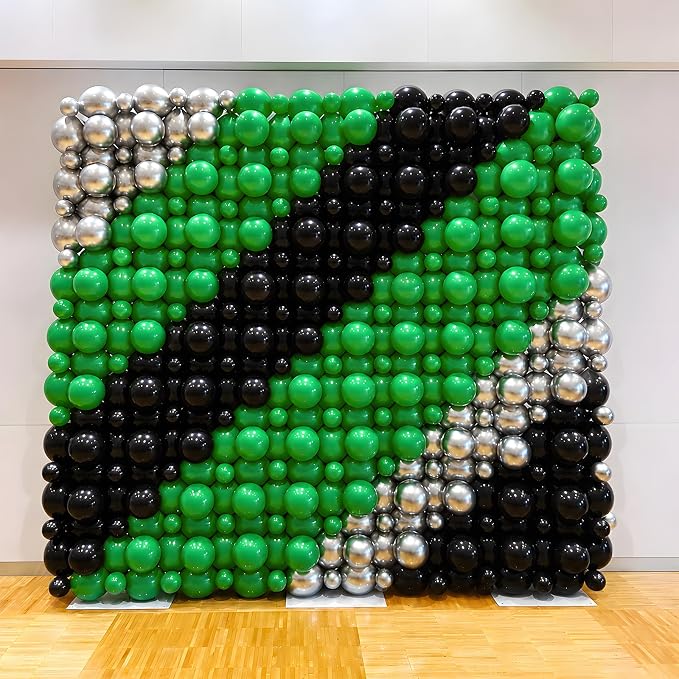 Black Green Link Balloons - Image 3