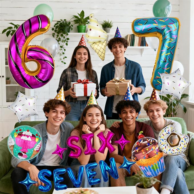 6 7 Birthday Decorations, 6 7 Balloons - Image 7