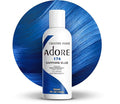 Adore Semi Permanent Hair Color (174 Sapphire Blue) | Vegan & Cruelty-Free Blue Hair Dye | No Ammonia, No Peroxide, No Alcohol | 4 Fl Oz (Pack of 1)