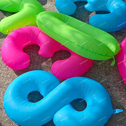 40IN Blue Birthday Number 8 Balloon Fluorescent Blue Helium Foil Balloon | - Image 4