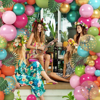 158Pcs Tropical Balloon Arch Garland Kit - Image 6