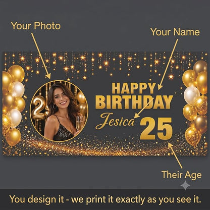Personalized Happy Birthday Banner - Image 7
