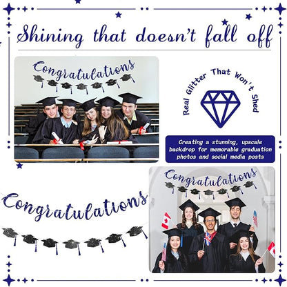 2026 Graduation Banners Party Decorations, Glitter Congratulations - Image 6