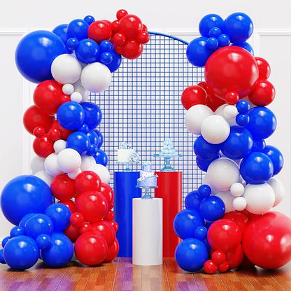 YMSZ Red White and Blue Balloons Arch Kit, 4th of July Balloons Decoration | by YMSZ