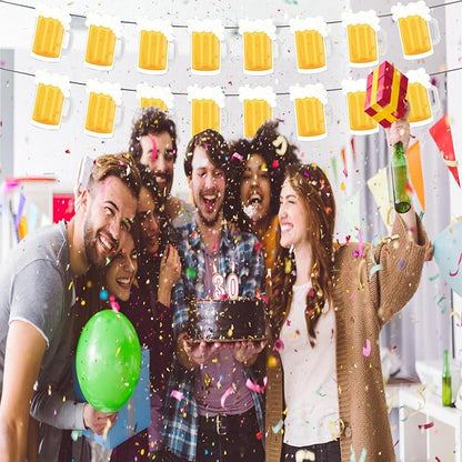 Beer Birthday Banner for Beer Party and Birthday Wedding Party Supplies - Image 4