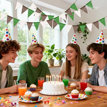 G2PLUS Triangle Flag Bunting, Pennant Banner and Decorative Garland, 39Ft | - Image 5