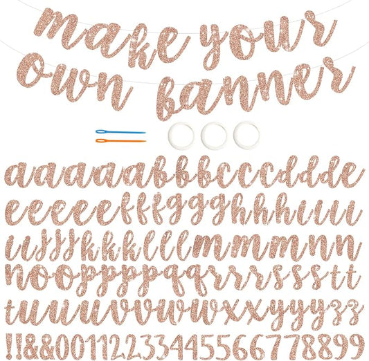 BEISHIDA 116 PCS A-Z DIY Letter Banner Kit Make Your Own Banner，Including 111 by Beishida