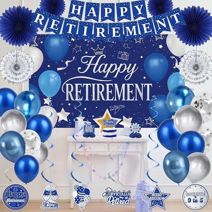 Holkcog Blue Retirement Party Decorations - Image 7