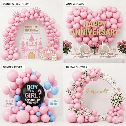 104pcs Pastel Pink Balloons Garland Arch Kit, 18 12 10 5 Inch | Different Size - Image 6
