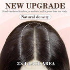 NAYOO Long Dark Brown Mixed Chestnut Wavy Wig for Women 26 Inch Middle Part Lace Hairline Curly Wavy Wig Natural Looking Synthetic Heat Resistant Fiber Wig for Daily Party Use