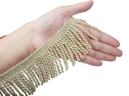 BEL AVENIR Bullion Fringe Trim Curtain Fringes 5/10 Yard x 2.5 Inches Sewing - Image 2