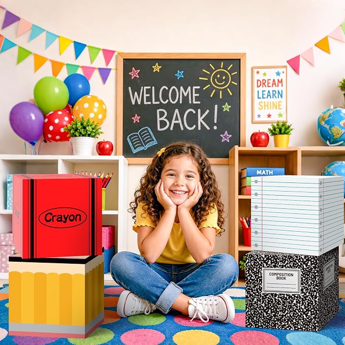 Back to School Balloon Boxes Decoration - Image 2