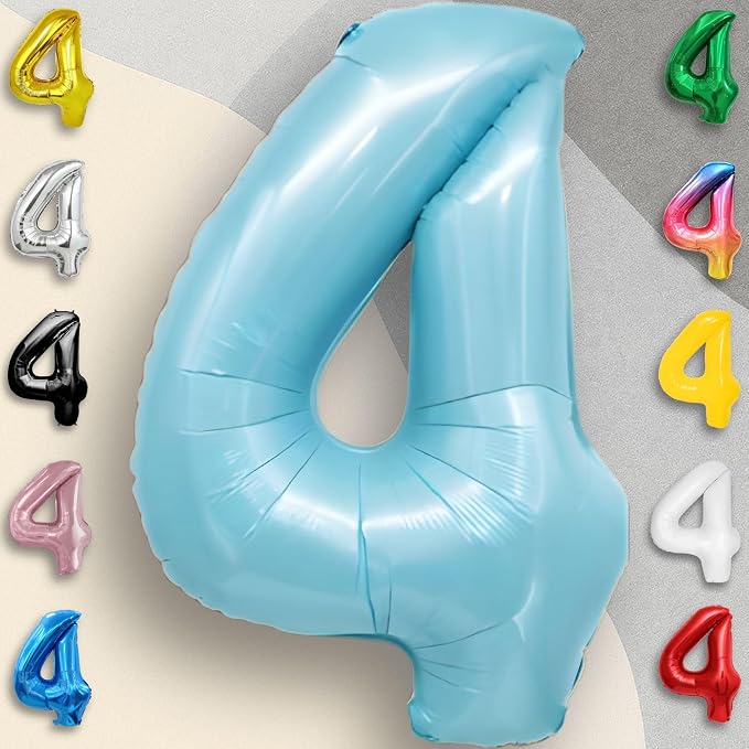 Black Number 0 to 9 Mylar Balloon 40 Inch - Image 2