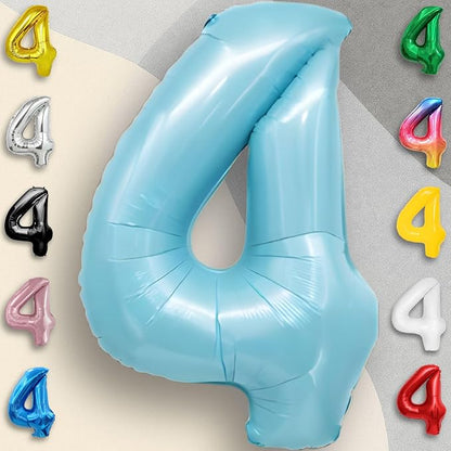 Black Number 0 to 9 Mylar Balloon 40 Inch - Image 2