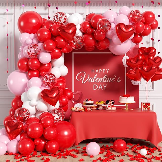 Valentines Day Balloons Garland Arch Kit by Unknown
