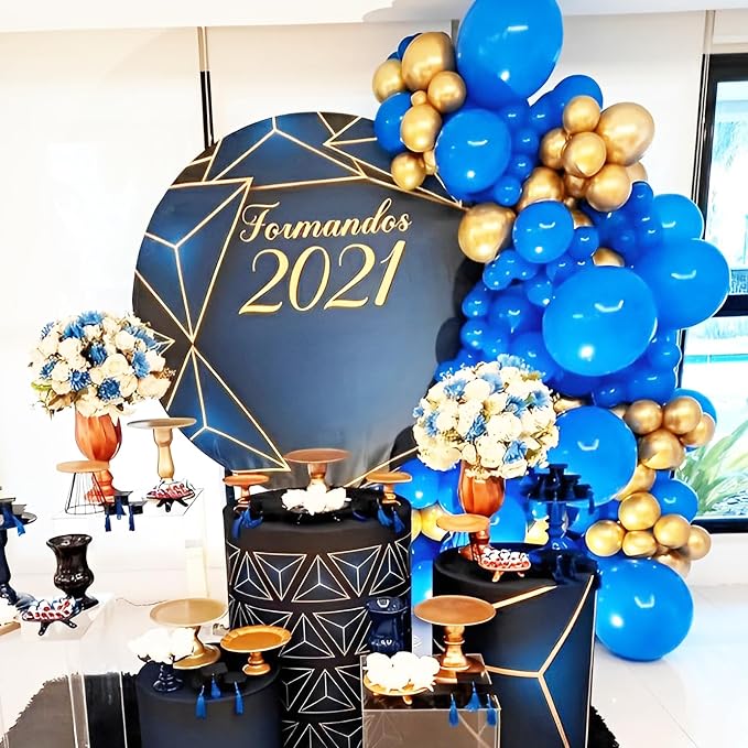 Voircoloria 90pcs Royal Blue Balloons Garland Arch Kit, 18 12 10 5 Inch | - Image 7