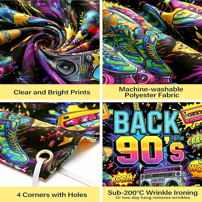 Back to The 90's Backdrop - Image 6