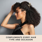 The Hair Edit French Twist Claw Clip – Chic Hair Clip for Women, Elegant Gold Metal Hair Clip, Ideal Gift For Women, Chic Up Dos and Half Up Styles, Elegant Hair Accessory for Styling & Everyday Wear