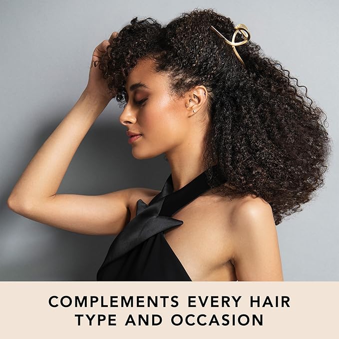 The Hair Edit French Twist Claw Clip – Chic Hair Clip for Women, Elegant Gold Metal Hair Clip, Ideal Gift For Women, Chic Up Dos and Half Up Styles, Elegant Hair Accessory for Styling & Everyday Wear
