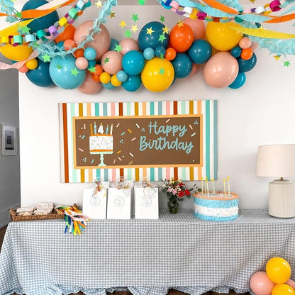 Boho Rainbow Balloons for Whimsical Baby Shower Birthday Party Decorations | - Image 6