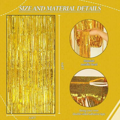 DECOCKRAT 2 Pack Foil Fringe Backdrop - Image 3