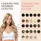 GOO GOO Tape in Hair Extensions Human Hair, 16/22 Light Blonde Highlighted Golden Blonde, 16inch 50g 20pcs, Skin Weft Seamless Invisible, Silky Straight with Thick Ends, Remy Human Hair