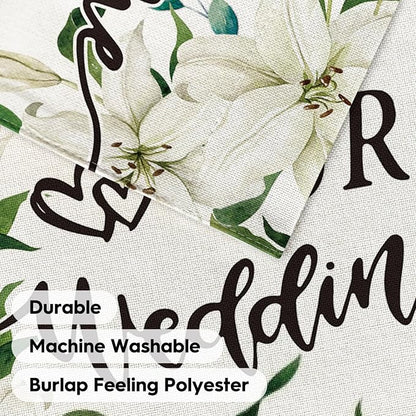 AVOIN colorlife Welcome to Our Wedding House Flag 28x40 Inch | Double Sided - Image 7