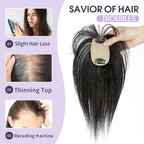 14 Inch Hair Topper for Women with Thinning Hair, Lightweight & Add Volume Hairpiece for White HairRoots Cover, Changing Hairstyle, Trendy and Comfortable Design