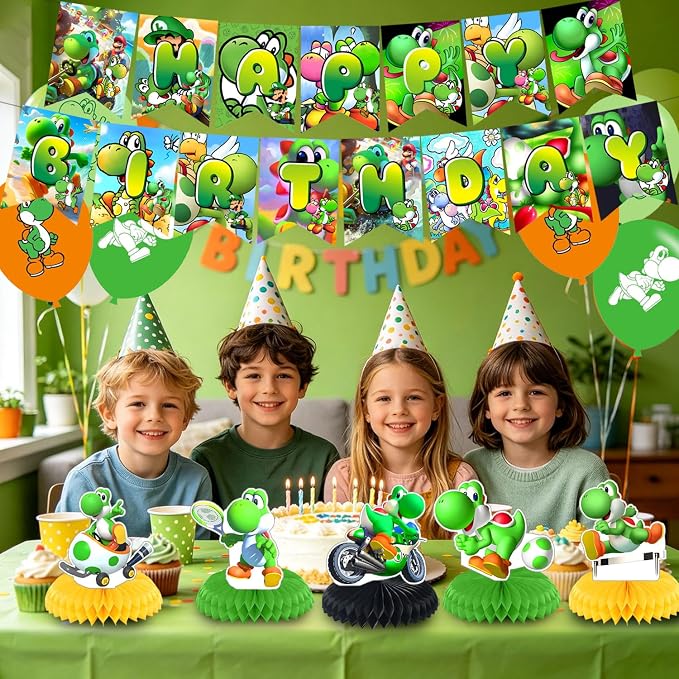 Yoshii Party Decorations, Cartoon Yoshii Birthday Party Supplies - Image 5