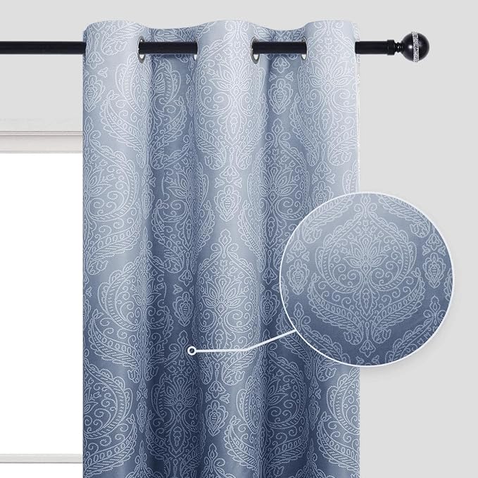 DWCN Ombre Blackout Curtains for Bedroom - Image 2