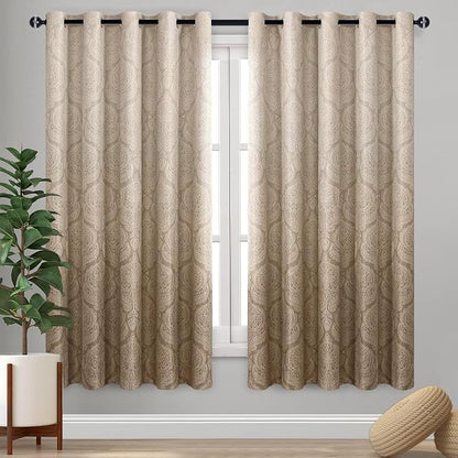 DWCN Ombre Blackout Curtains for Bedroom by DWCN