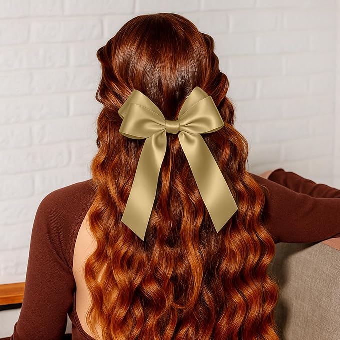 30Yards 1 1/2In Polyester Champagne Gold Ribbon - Image 6