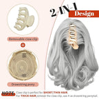 KooKaStyle Ponytail Extension, 10" Short Claw Clip in Pony Tails Hair Extensions Curly Wavy Synthetic Drawstring Halloween Hairpieces for Women(Light Sliver Grey)