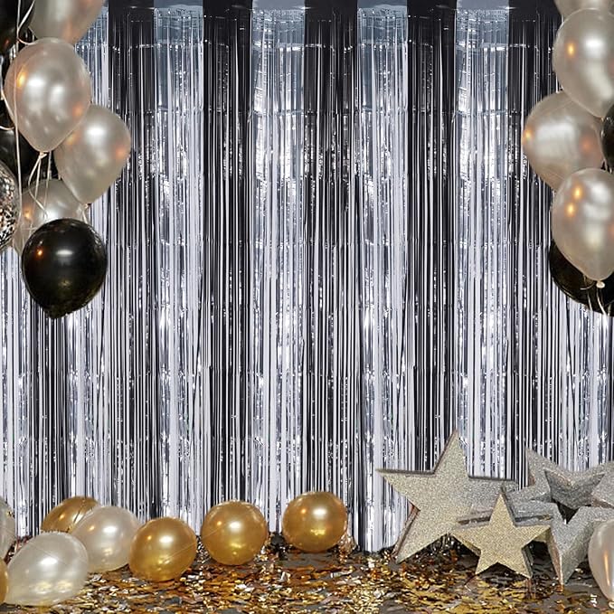 DECOCKRAT 3 Pack Foil Fringe Backdrop - Image 6