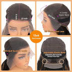 13x6 Balayage Highlight Lace Front Wig Human Hair 13x6 HD Lace Front Wigs Human Hair Pre Plucked Ombre Body Wave Wig 200% Density FB/27 Colored Frontal Wigs Glueless Wigs for Women 26 Inch