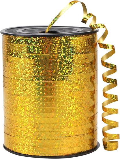 500 Yards Silver Shiny Curling Ribbon Metallic Balloon Roll by qiqibaobao