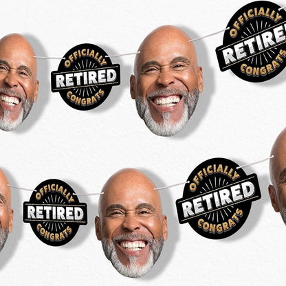 Custom Photo Happy Retirement Party Decorations by BigDotofHappiness
