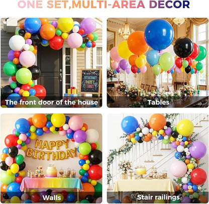 LOVESTOWN 18 Inch Large Rainbow Balloons, Birthday Wedding Baby Shower - Image 4
