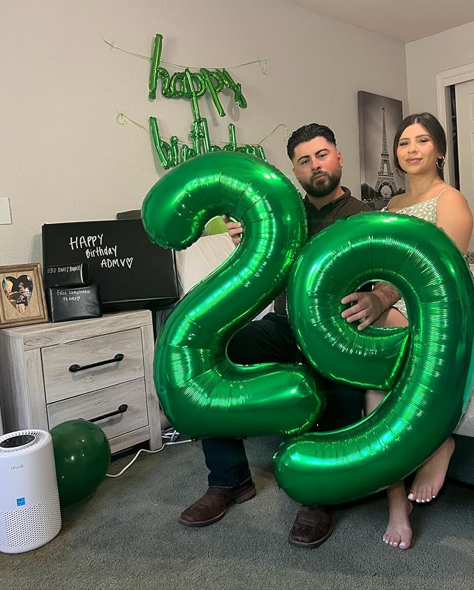 Green Number 18 Balloon 40 Inch - Image 2