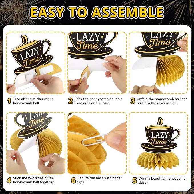 Retirement Party Decorations Set Black and Gold, Happy Retirement Banner - Image 4