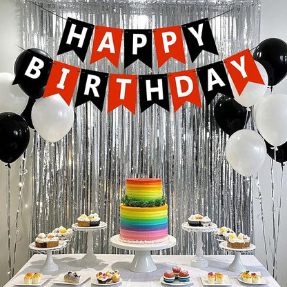 Happy Birthday Banner Sign, Birthday Garland Wall Door Hanging Banners Flag - Image 2