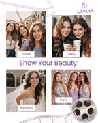 LaaVoo Tape in Hair Extensions Auburn Brown Hair Extensions Tape in Human Hair Real Hair Tape on Extensions Silky Straight Hair 50g 20pcs 16inch