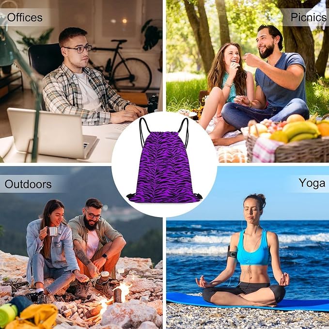 Theft Proof Drawstring Backpack Cinch Sack Water Resistant - Image 6