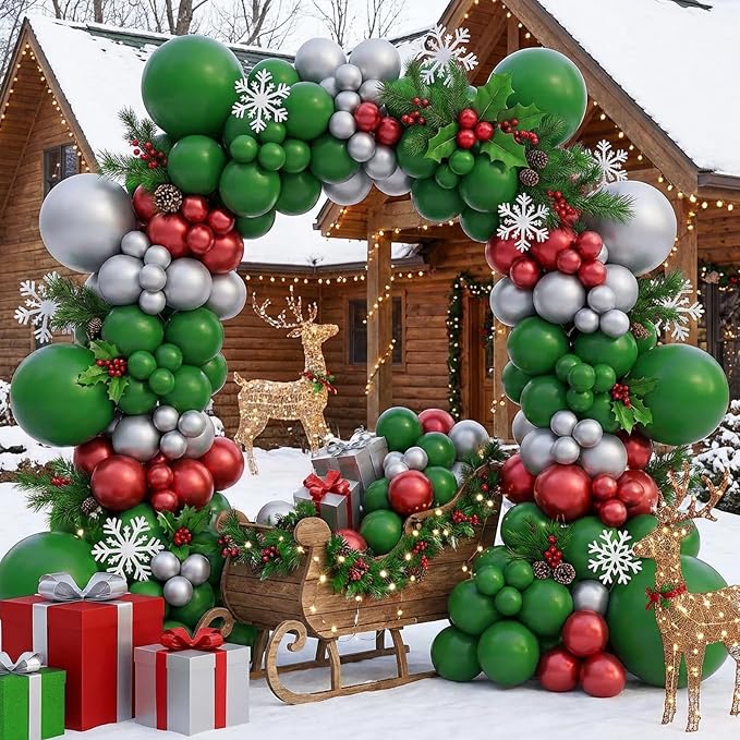 APLANET 150pcs Dark Green Balloons Different Sizes 18 12 10 5 Inches Emerald - Image 6