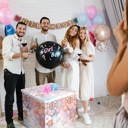 AmazingSpark 28in Giant Gender Reveal Gift Box - Image 4