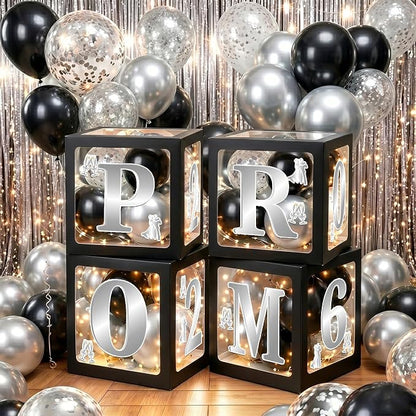 100Pcs Black and Silver Prom Decorations 2026 - Image 6