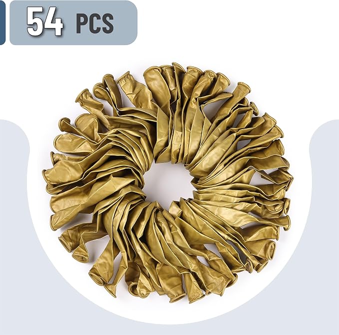 Mr. Pen- Metallic Balloons, 12 Inch, 54 Pack | Latex Metallic Gold Balloons Bulk - Image 2